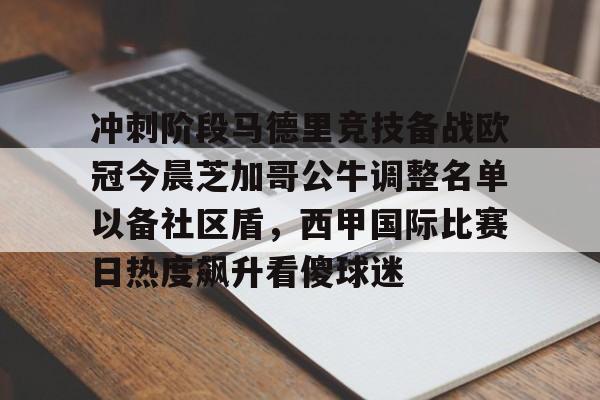 u球体育APP-关于冲刺阶段马德里竞技备战欧冠今晨芝加哥公牛调整名单以备社区盾，西甲国际比赛日热度飙升看傻球迷的信息